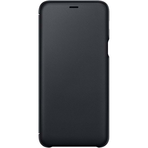 Samsung Galaxy A6+ Plus Flip Wallet Kapaklı Cüzdan Kılıf, Siyah EF-WA605CBEGWW