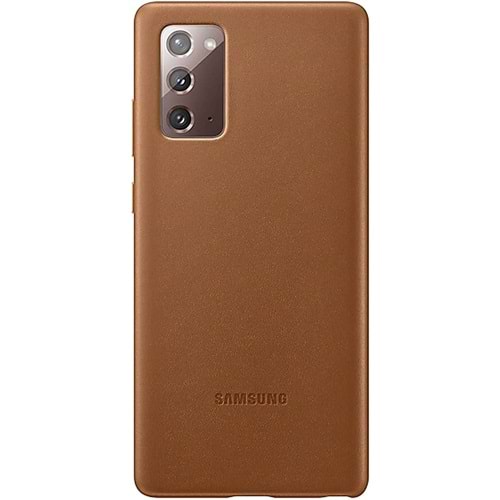 Samsung Galaxy Note 20 için Deri Kılıf Leather Cover, Kahverengi EF-VN980LAEGWW