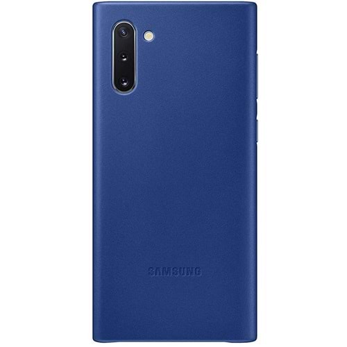 Samsung Galaxy Note 10 Deri Kılıf Leather Cover, Mavi EF-VN970LLEGWW