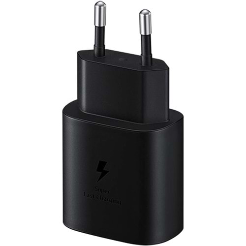Outlet Samsung TA800N Adaptif 25W Type-C Hızlı Şarj Cihazı Tip C (kablosuz), Siyah