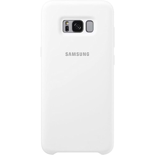 Samsung Galaxy S8+ Plus Silikon Cover Kılıf, Beyaz EF-PG955TWEGWW