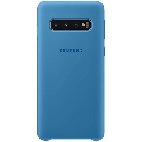Samsung Galaxy S10 Silikon Cover Kılıf, Mavi EF-PG973TLEGWW
