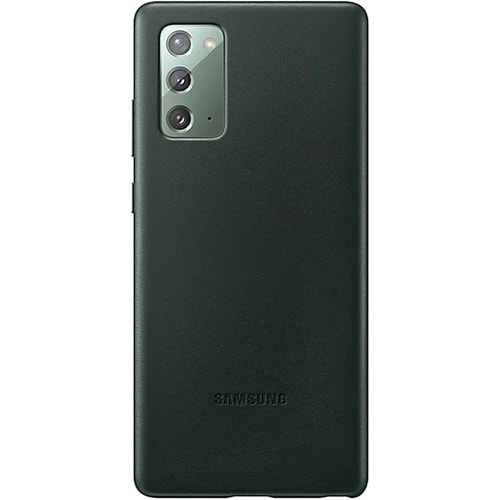 Samsung Galaxy Note 20 için Deri Kılıf Leather Cover, Yeşil EF-VN980LGEGWW