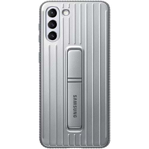 Samsung Galaxy S21+ Plus için Protective Standing Cover Kılıf, Gümüş EF-RG996CJEGWW