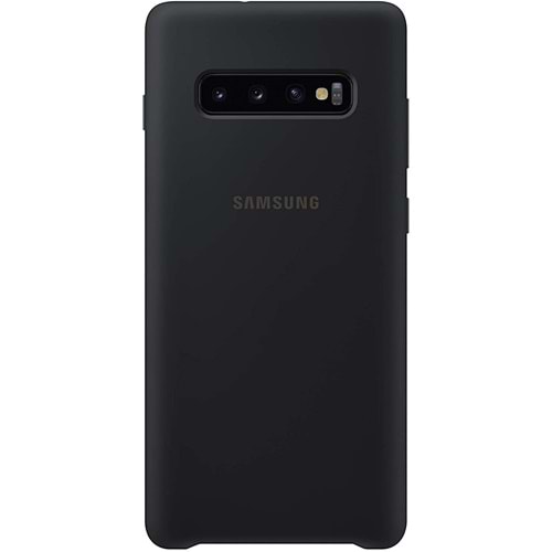Samsung Galaxy S10+ Plus Silikon Cover Kılıf, Siyah EF-PG975TBEGWW