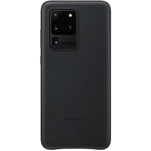 Samsung Galaxy S20 Ultra için Deri Kılıf Lether Cover, Siyah EF-VG988LBEGWW