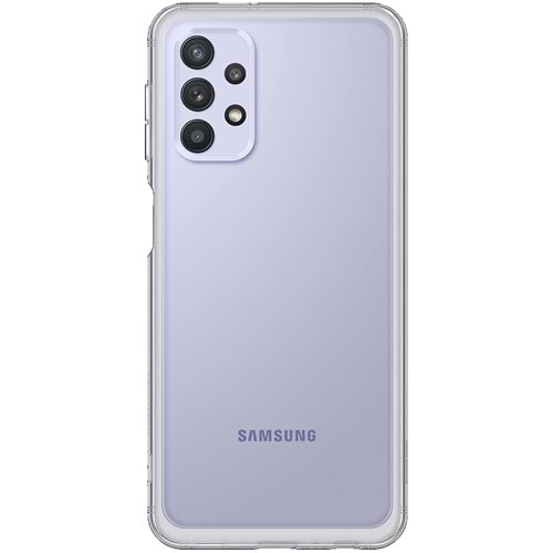 Samsung Galaxy A32 Soft Clear Cover Yumuşak Şeffaf Kılıf, Şeffaf EF-QA325T