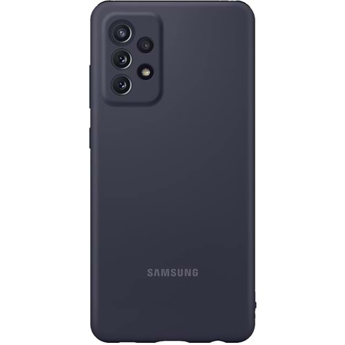 Samsung Galaxy A72 Slim Silikon Kılıf, Siyah EF-PA725T Silicone Cover