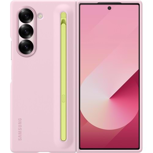 Samsung Galaxy Z Fold6 Spen'li Kalemli Kılıf OF95PC, Pembe