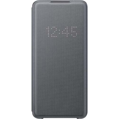 Samsung Galaxy S20 Ultra için LED View Cover Akıllı Kılıf, Gri EF-NG988PJEGTR