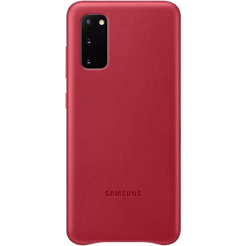 Samsung Galaxy S20 Deri Kılıf Lether Cover, Kırmızı EF-VG980LREGWW