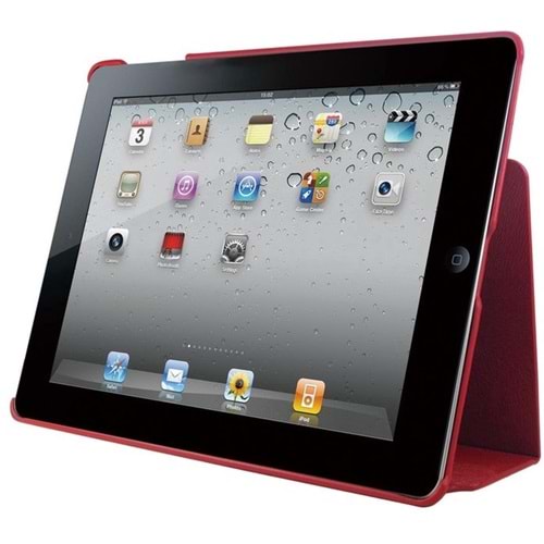Ozaki icoat 360 iPad 2, 3. ve 4. Nesil (A1395, A1416 ve A1458) için Kılıf ve Stand, Bordo