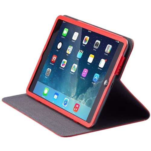 Ozaki Smart Slim iPad Air 1. Nesil A1474, A1475 ve A1476 Akıllı Kılıf Uyku Modlu, Kırmızı