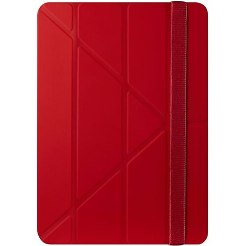 Ozaki Slim-Y iPad 5. Nesil (2017) A1822 ve A1823 için Kılıf Uyku Modlu, Kırmızı