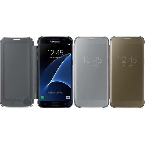 Samsung Galaxy S7 Clear View Cover Orjinal Akıllı Kılıf EF-ZG930C