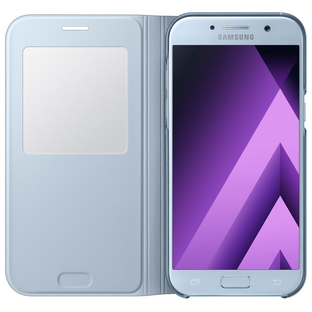 Samsung Galaxy A7 2017 S-View Standing Cover Pencereli Kılıf