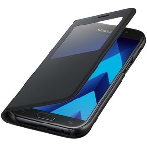 Samsung Galaxy A7 2017 S-View Standing Cover Pencereli Kılıf