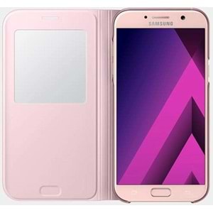 Samsung Galaxy A7 2017 S-View Standing Cover Pencereli Kılıf