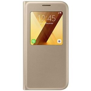 Samsung Galaxy A7 2017 S-View Standing Cover Pencereli Kılıf