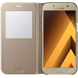 Samsung Galaxy A7 2017 S-View Standing Cover Pencereli Kılıf