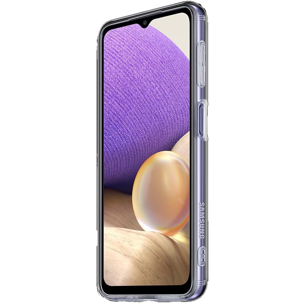 Samsung Galaxy A32 Soft Clear Cover Yumuşak Şeffaf Kılıf EF-QA325T