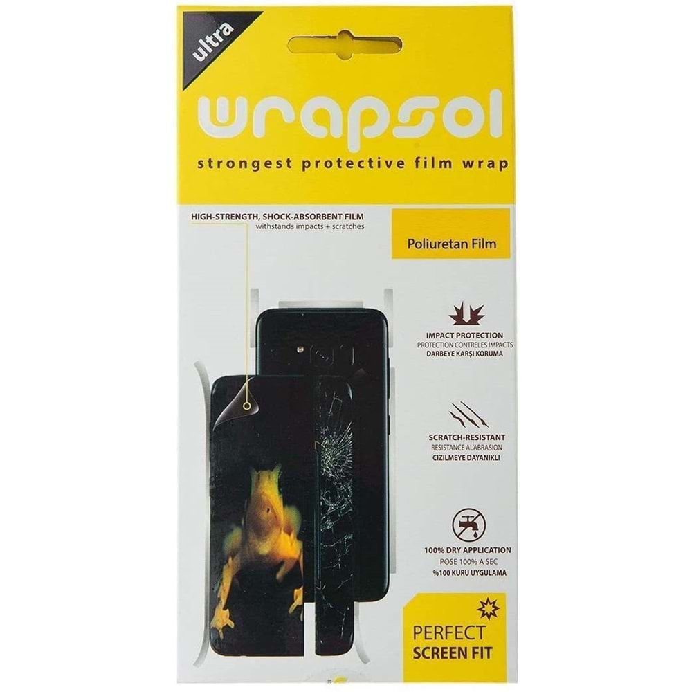 Wrapsol Samsumg Galaxy S6 Ön | Arka Ekran Koruyucu Poliuretan