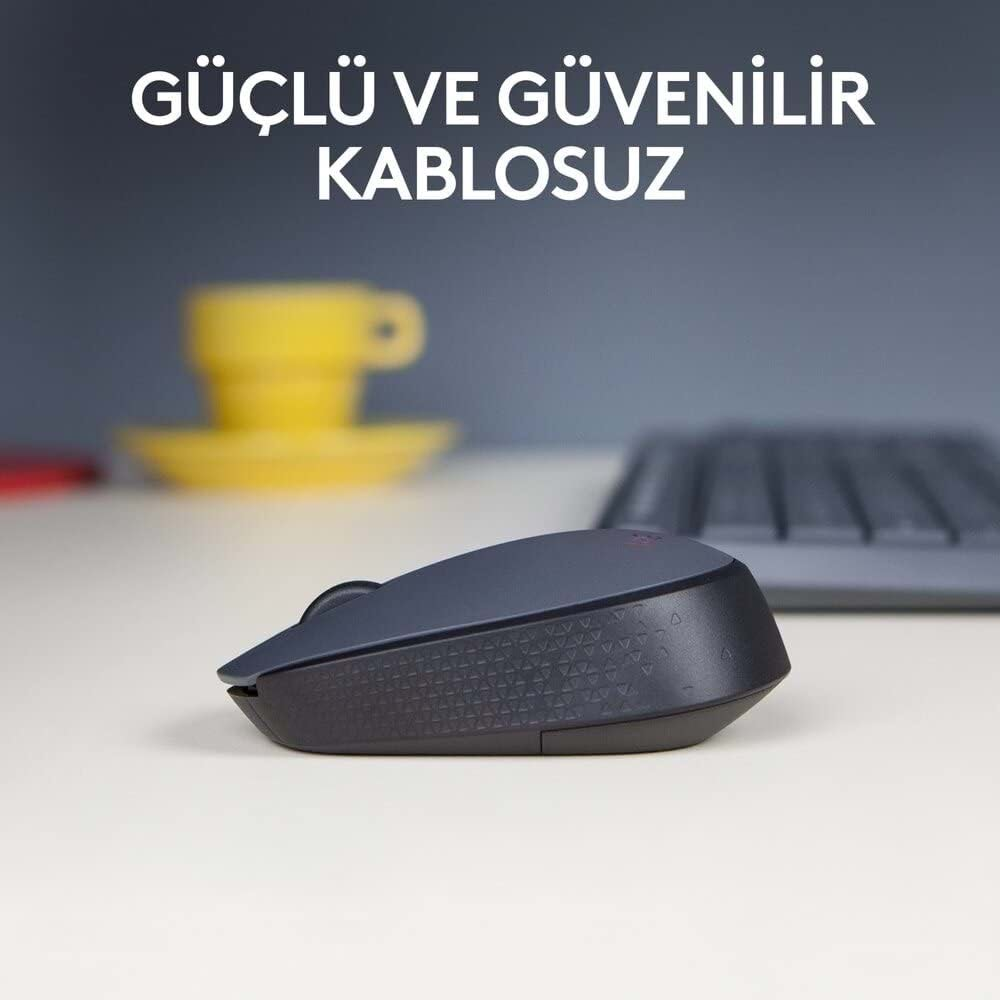 Logitech M170 USB Alıcılı Kablosuz Mouse, Gri