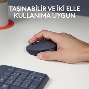 Logitech M170 USB Alıcılı Kablosuz Mouse, Gri