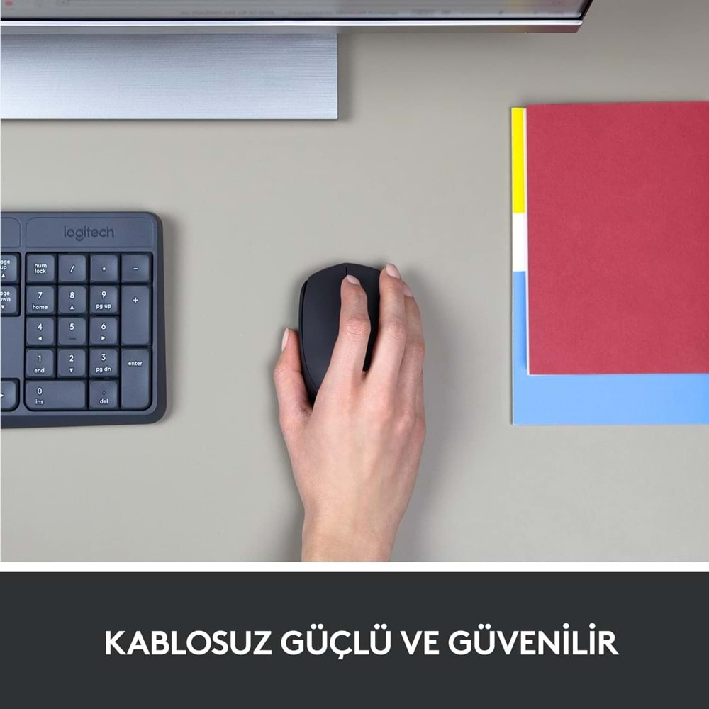 Logitech B170 USB Alıcılı Kablosuz Mouse, Siyah