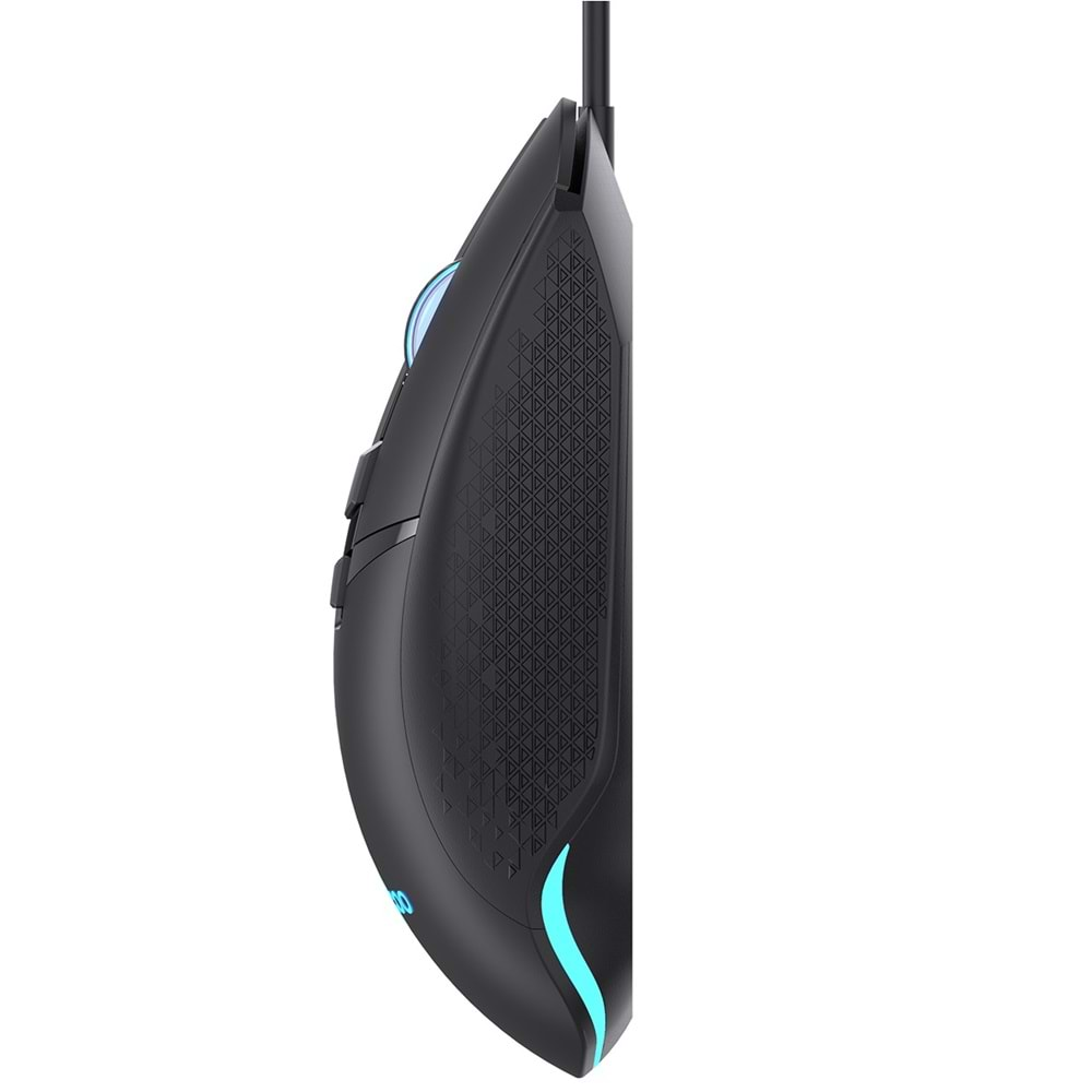 Lenovo Lecoo MG1101 Kablolu RGB LED Aydınlatmalı 6400DPI 8 Tuşlu Gaming Mouse Siyah