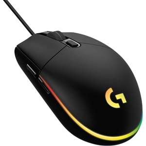 Logitech G203 Lightsync RGB Aydınlatmalı 8.000 DPI Kablolu Oyuncu Mouse, Siyah