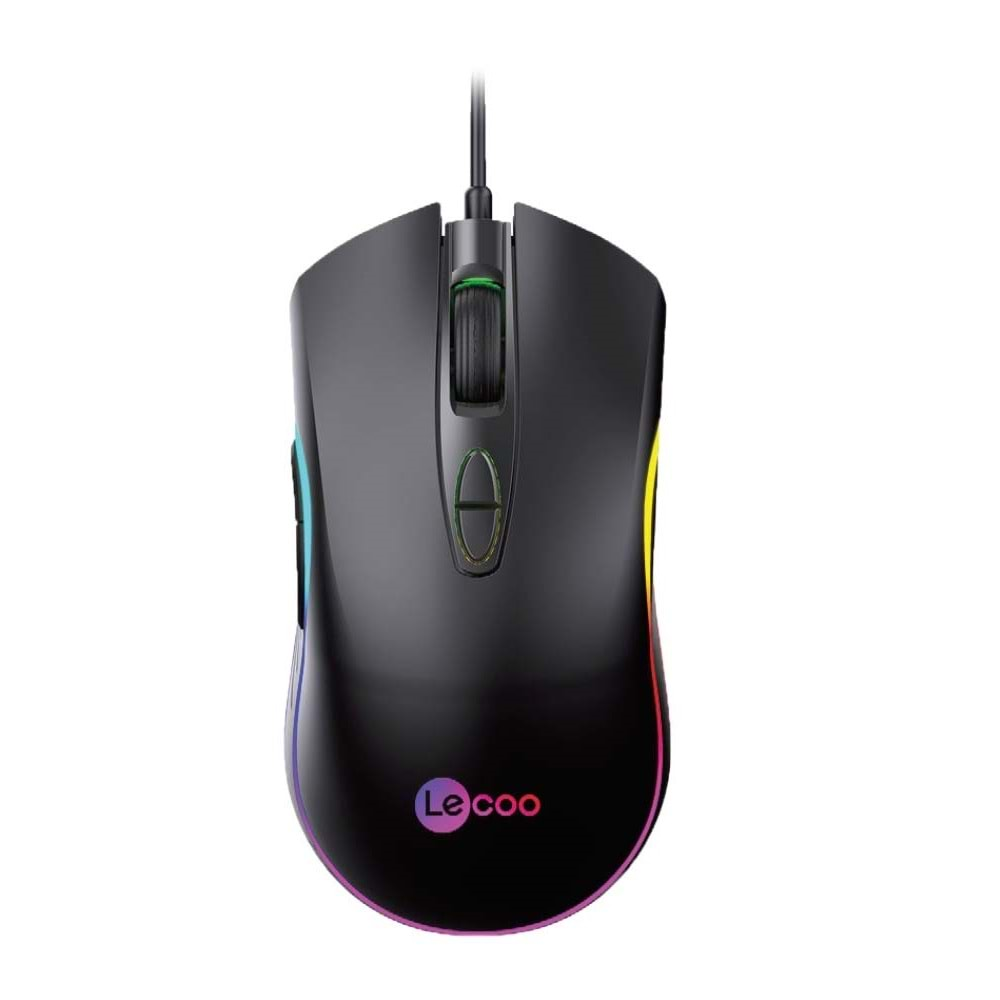 Lenovo Lecoo MS108 Kablolu RGB LED Aydınlatmalı 6400DPI 7 Tuşlu Gaming Mouse