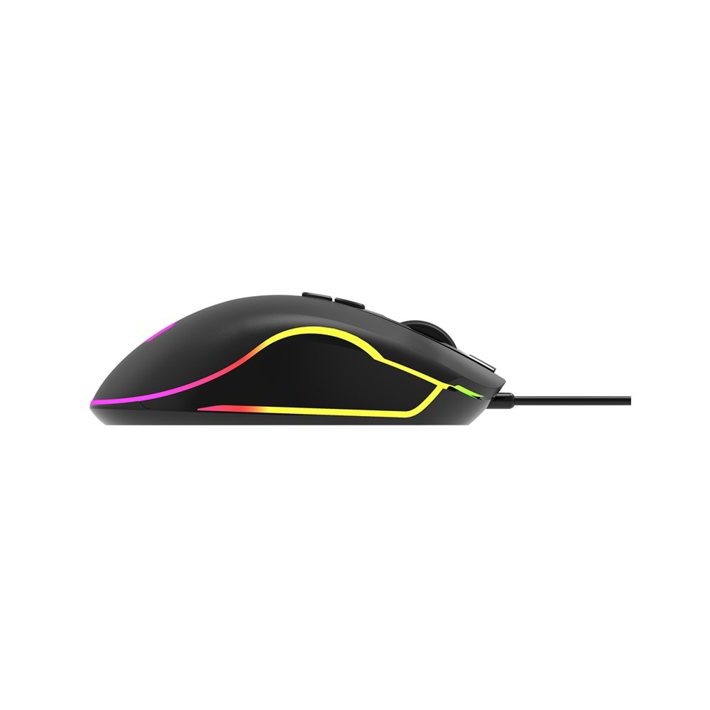 Lenovo Lecoo MS108 Kablolu RGB LED Aydınlatmalı 6400DPI 7 Tuşlu Gaming Mouse