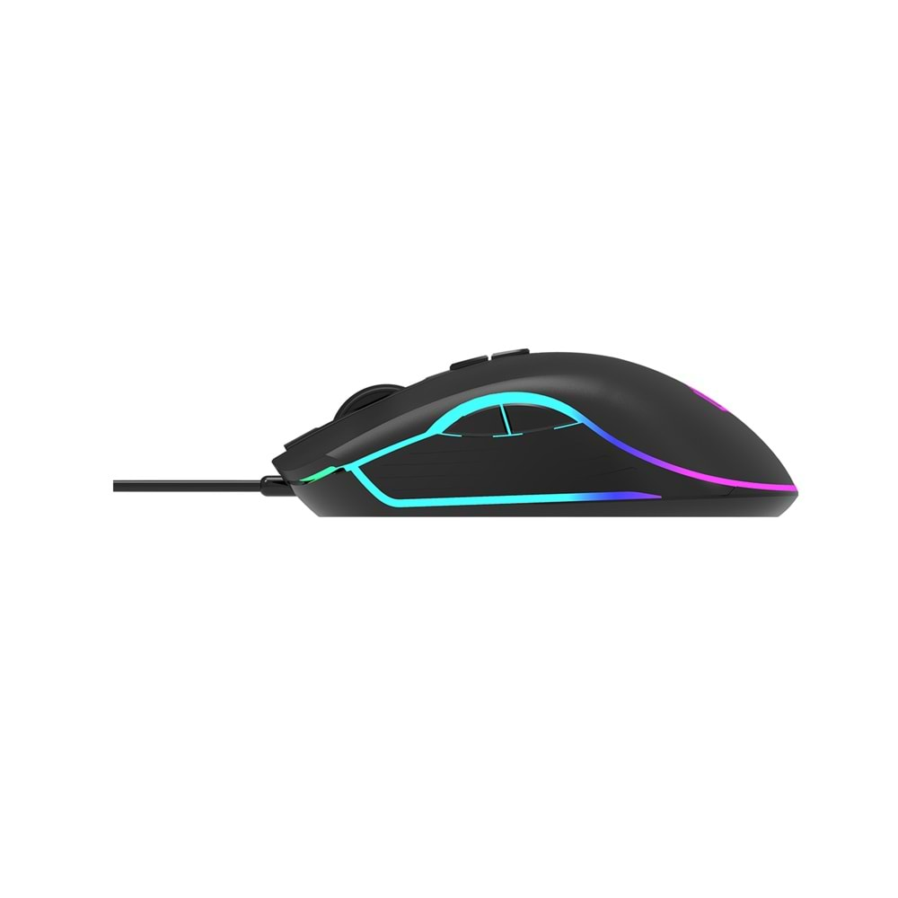 Lenovo Lecoo MS108 Kablolu RGB LED Aydınlatmalı 6400DPI 7 Tuşlu Gaming Mouse