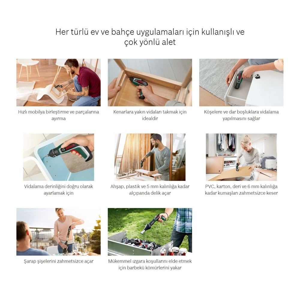 Bosch IXO 7 3.6 V 2 Ah Akülü Vidalama Makinesi