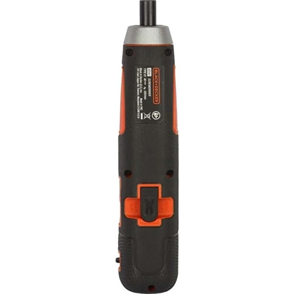 Black+Decker 4V Akülü Tornavida + 27 Parça Aksesuar Set BD40K27-TR