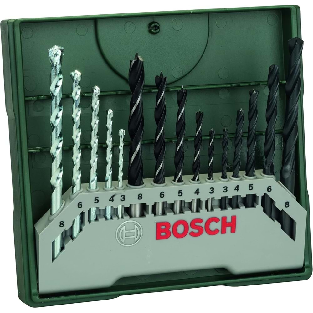 Bosch Home and Garden X-Line Mini 15 Parça Matkap Ucu Seti 2607019675