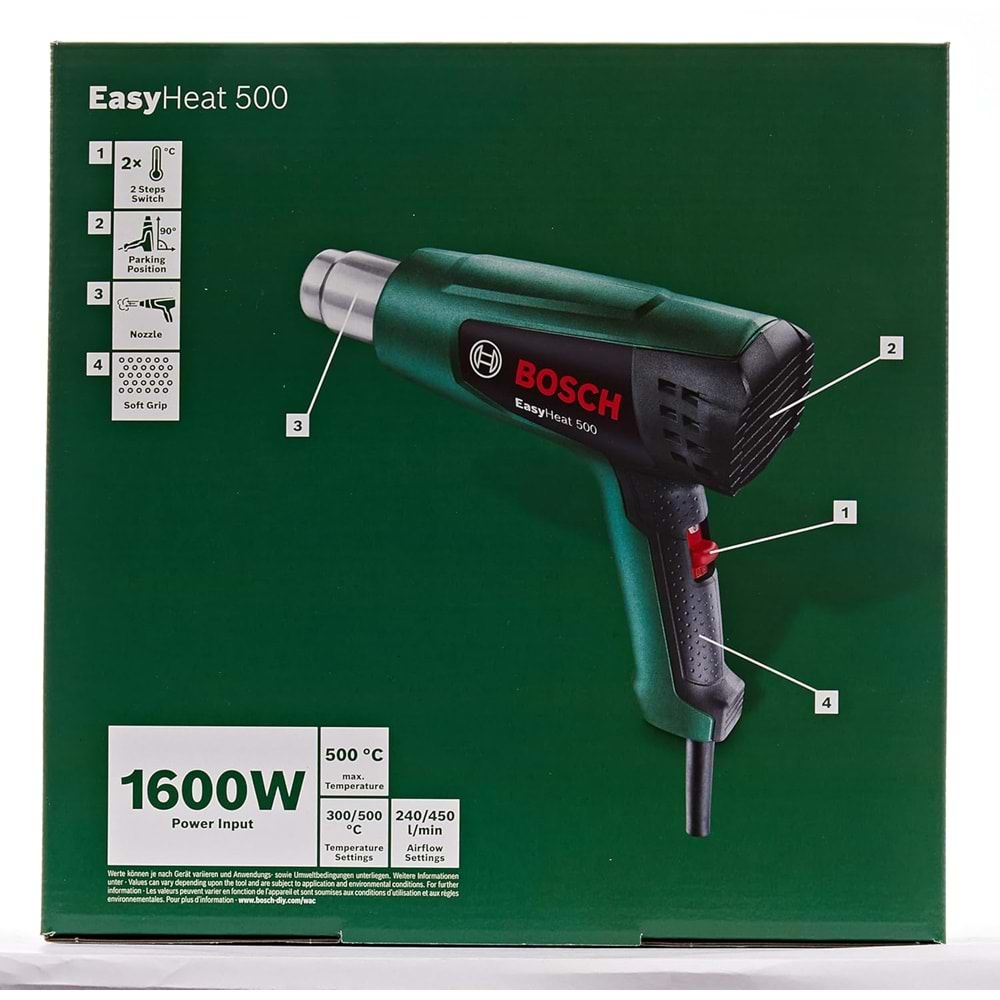 Bosch EasyHeat 500 Sıcak Hava Tabancası 06032A6000