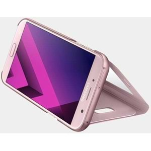 Samsung Galaxy A7 2017 S-View Standing Cover Pencereli Kılıf, Rose Gold EF-CA720PPEGWW