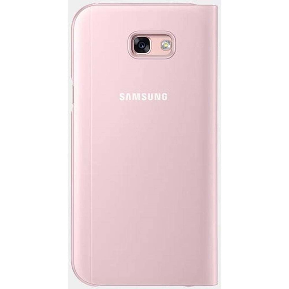 Samsung Galaxy A7 2017 S-View Standing Cover Pencereli Kılıf, Rose Gold EF-CA720PPEGWW