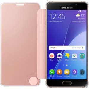 Samsung Galaxy A5 2016 Clear View Cover Akıllı Kılıf, Rose Gold EF-ZA510CZEGWW