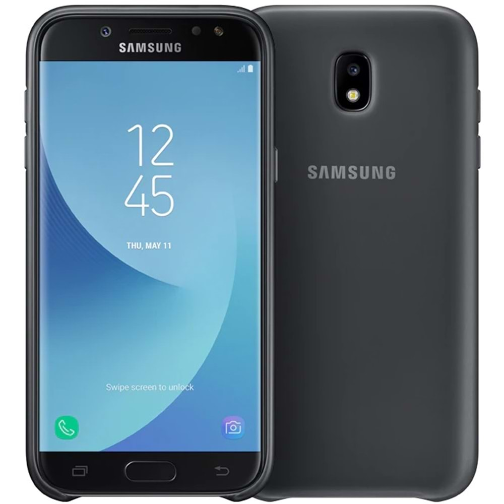 Samsung Galaxy J5 Pro Dual-layer Çift Katlı Koruyucu Kılıf, Siyah EF-PJ530CBEGME