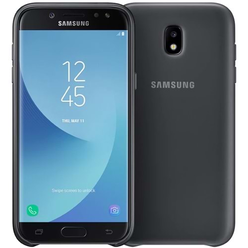 Samsung Galaxy J5 Pro Dual-layer Çift Katlı Koruyucu Kılıf, Siyah EF-PJ530CBEGME