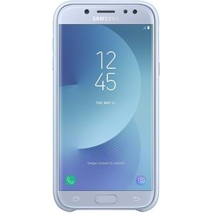 Samsung Galaxy J5 2017 Dual-layer Çift Katlı Koruyucu Kılıf, Mavi