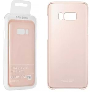 Samsung Galaxy S8 Clear Cover Şeffaf Kılıf, Pembe (Samsung Türkiye Garantli)