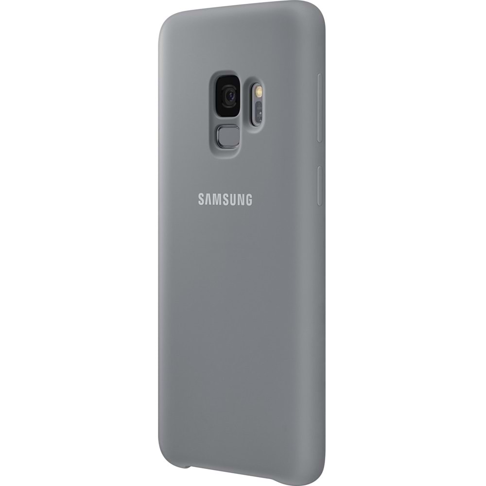 Samsung Galaxy S9 Silikon Cover Kılıf, Gri EF-PG960TJEGWW