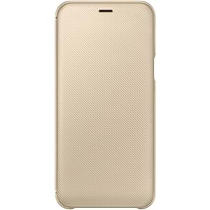 Samsung Galaxy A6 Flip Wallet Kapaklı Cüzdan Kılıf, Gold EF-WA600CFEGWW