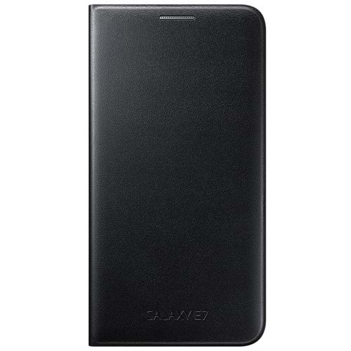 Samsung Galaxy E7 Flip Wallet Cüzdan Kılıf, Siyah EF-WE700BBEGWW