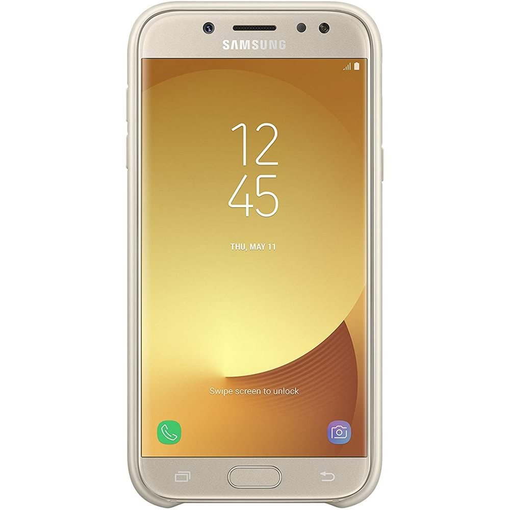 Samsung Galaxy J5 2017 Dual-layer Çift Katlı Koruyucu Kılıf, Gold EF-PJ530CFEGWW