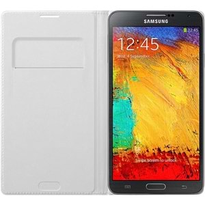 Samsung Galaxy Note 3 Neo N7500 Orjinal Flip Wallet Kapaklı Kılıf, Beyaz
